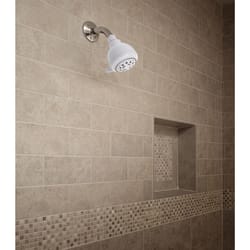 Keeney Stylewise White Plastic 5 settings Showerhead 1.8 gpm