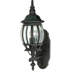 Nuvo Central Park Textured Black Switch Incandescent Lantern Fixture