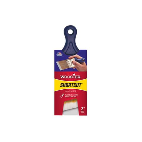 4 Wooster Brush Q3211-2 Shortcut Angle Sash Paintbrush, 2-Inch, White 