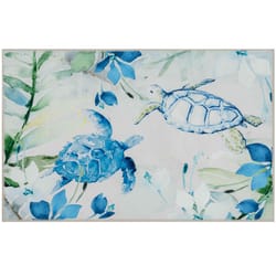 Olivia's Home 22 in. W X 32 in. L Multi-Color Sea the Beauty Polyester Accent Rug