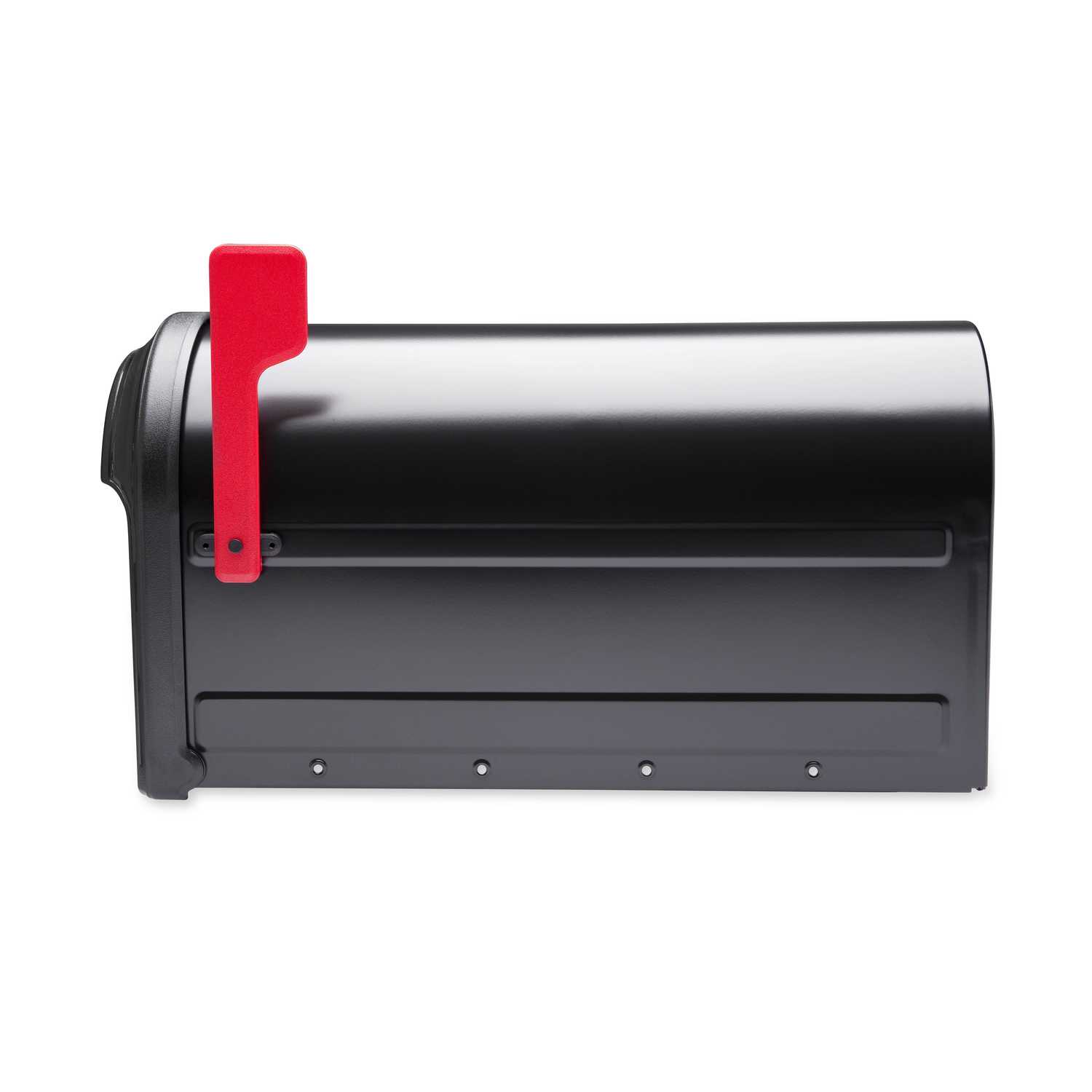 Architectural Mailboxes Barrington Galvanized Steel Post Mounted Black