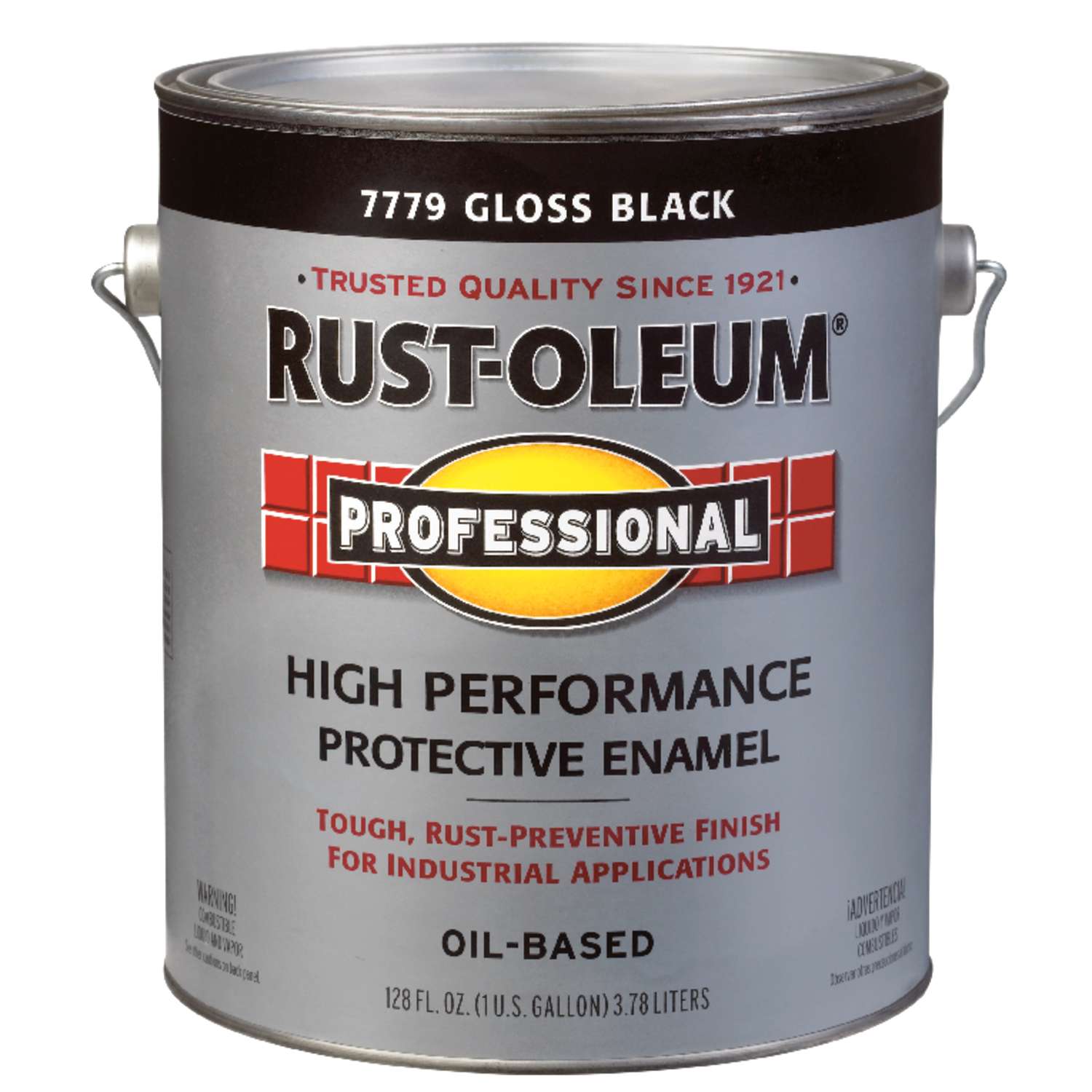 RustOleum Professional Gloss Black OilBased Alkyd Protective Enamel Indoor and Outdoor 450