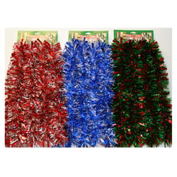 F C Young 10 ft. L Wide Tinsel Christmas Garland