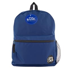 Bazic Products Basic Navy Backpack 16 in. H X 10.5 in. W