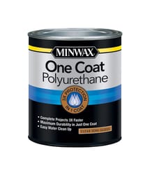 Minwax One Coat Transparent Semi-Gloss Clear Polyurethane 1 qt