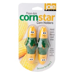 Joie CornStar Assorted Plastic/Stainless Steel Corn Holders