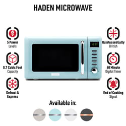 Haden 0.7 cu ft Blue Microwave 700 W