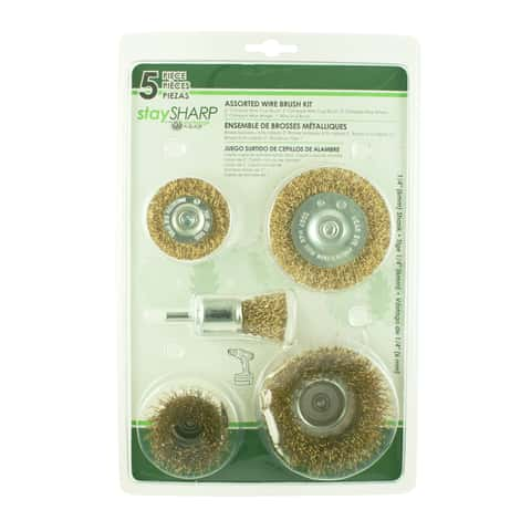 5 Piece Brass Wheel and Brush Set