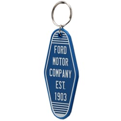 Open Road Brands Ford Rubber Blue/White Split Key Chain