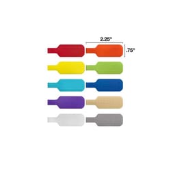 Wrap-It Storage Cable Labels 2.25 in. L Assorted Polypropylene Cable Labels