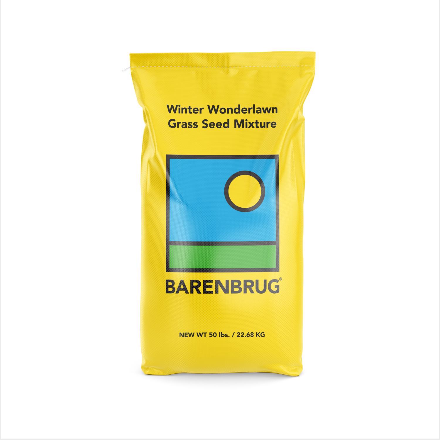 Barenbrug Winter Wonderlawn Italian/Perennial Ryegrass Partial Shade/Sun Grass Seed 50 lb