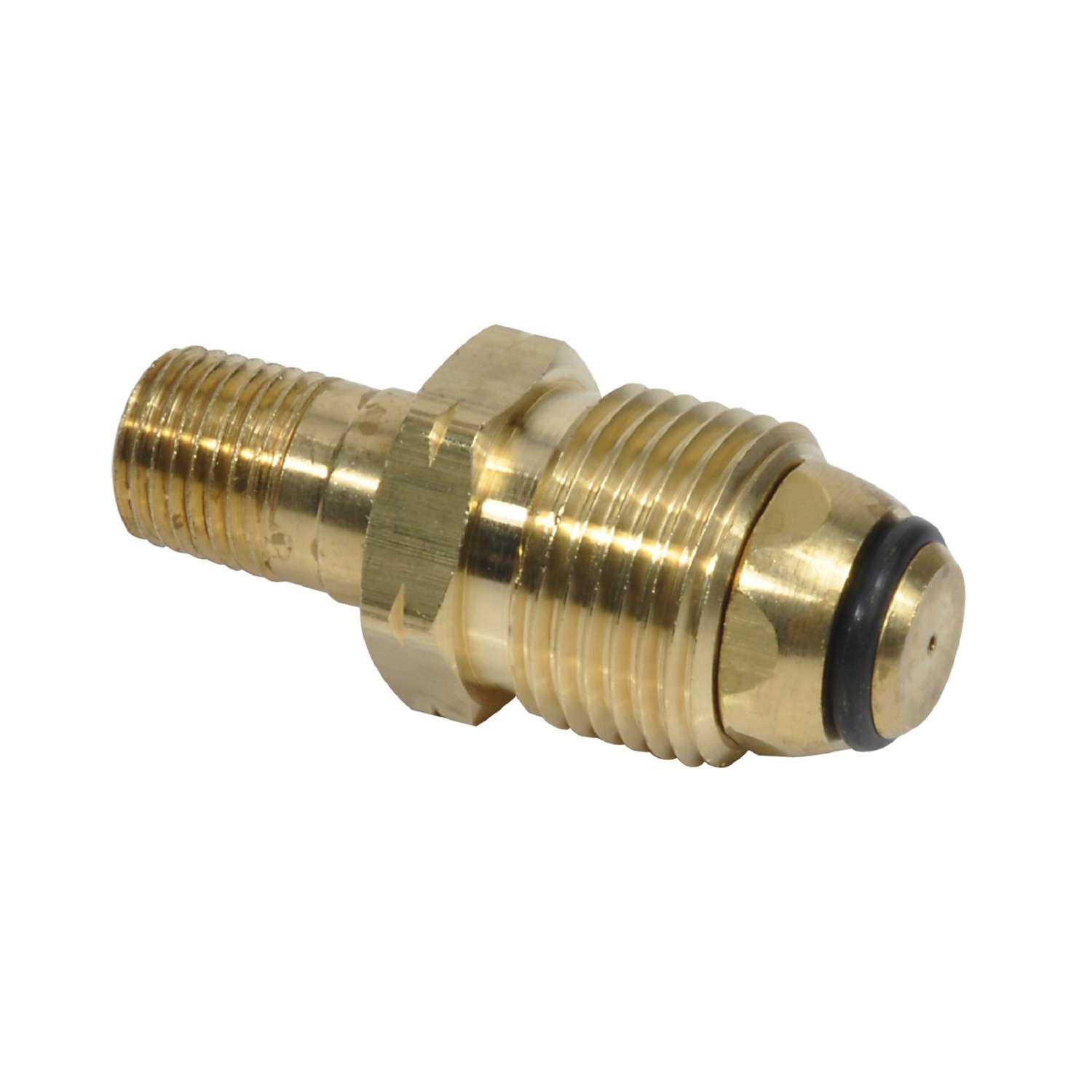 Mr. Heater 1/4 in. D X 1 in. D Brass Restricted Flow Soft Nose P.O.L ...