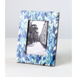 Matr Boomie Artemis Indigo Bone Picture Frame 8.5 in. H X 6.5 in. W
