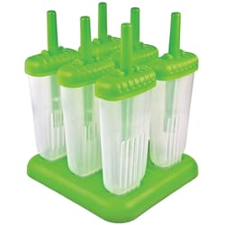 Tovolo Green Plastic Groovy Pop Molds Set 4 oz