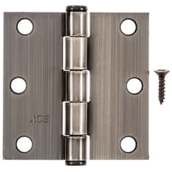 Ace 3 in. L Antique Brass Residential Door Hinge 3 pk