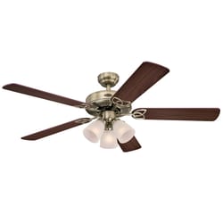 Westinghouse 52 in. Antique Brass Brown LED Indoor Ceiling Fan