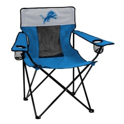 Logo Brands Blue Detroit Lions 2017 Folding Quad Chair