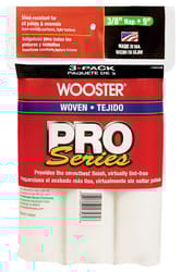 Wooster  Pro Series  Woven  3/8 in.  x 9 in. W Paint Roller Cover  3 pk 