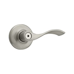 Kwikset Balboa Lever Satin Nickel Privacy Lockset 1-3/4 in.