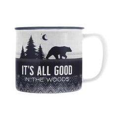 Pavilion Wild Woods Lodge 17 oz Gray BPA Free Bear Mug