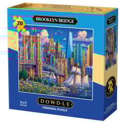 Dowdle Brooklyn Bridge Personal Puzzle Cardboard/Paper Multicolored 210 pc