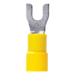 Jandorf 12-10 Ga. Insulated Wire Terminal Spade Yellow 5 pk