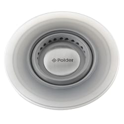 Polder Silicone/Stainless Steel Sink Strainer With Stopper