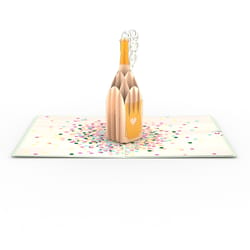 Lovepop Champagne Pop 3D Card Paper 1 pk