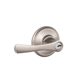 Schlage Avila Satin Nickel Entry Lever 1-3/4 in.