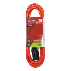 Ace Indoor or Outdoor 10 ft. L Orange Extension Cord 16/3 SJTW