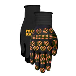 Midwest Quality Gloves Max Radial Unisex Gloves Black/Yellow S/M 1 pk