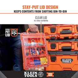 Klein Tools MODbox 17 in. W X 2.9 in. H X 10.9 in. D Tool Organizer Impact-Resistant Poly 10 compart