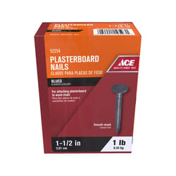 Ace 1-1/2 in. Drywall Phosphate-Coated Steel Nail Round Head 1 lb