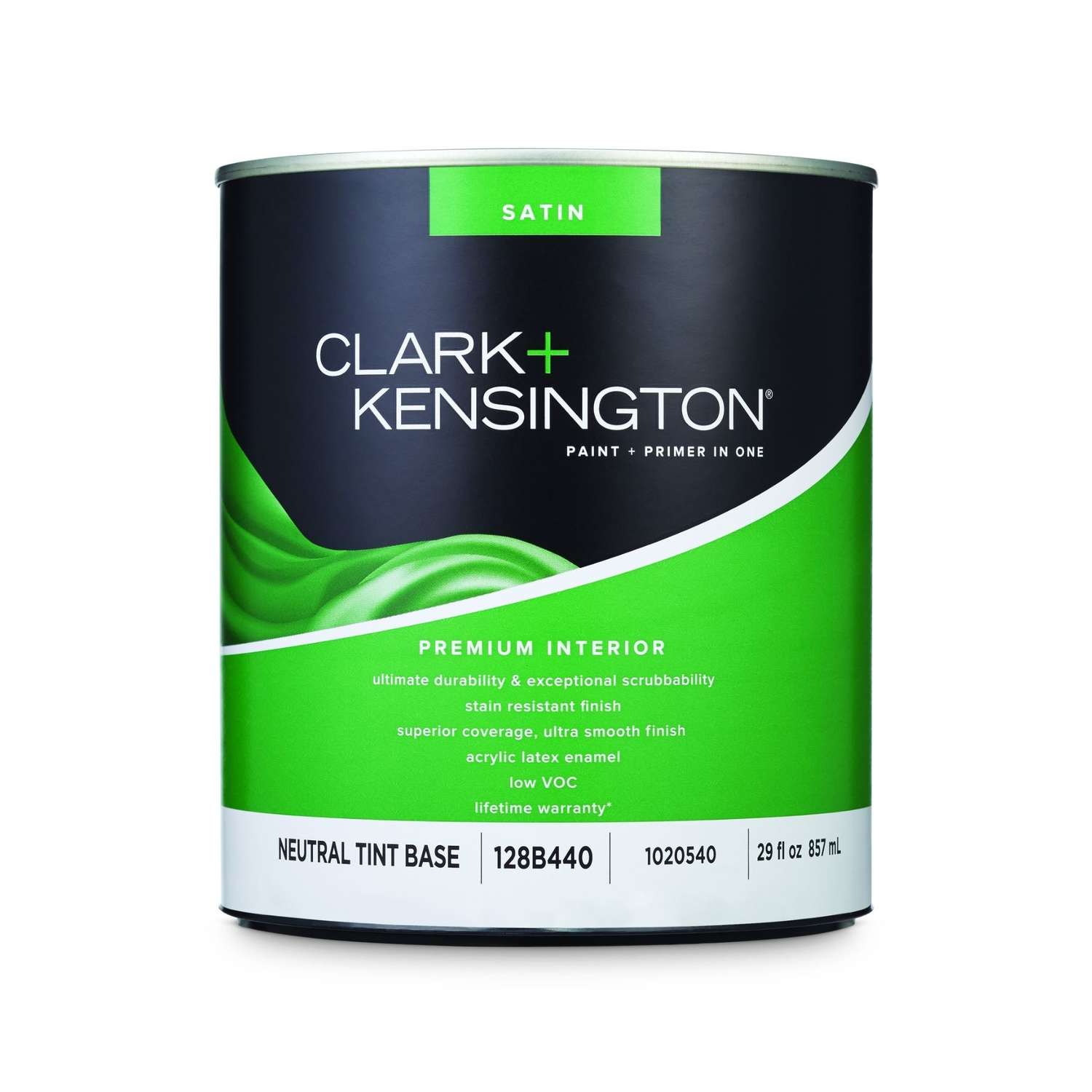 Clark+Kensington Satin Tint Base Neutral Base Premium Paint Interior 1 ...