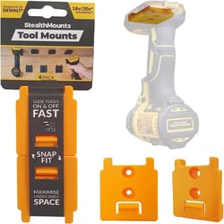 StealthMounts Yellow ABS Tool Holder 4 pk