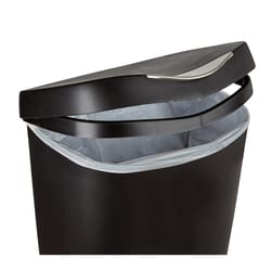 Umbra Brim Black Wastebasket