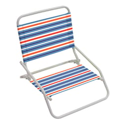 Rio Aloha Beach 1-Position Multicolored Beach Folding Chair