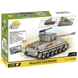 COBI M4A3E8 Sherman Tank Block Set Gray 320 pc