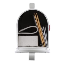 Architectural Mailboxes Admiral Classic Aluminum Post Mount White Mailbox