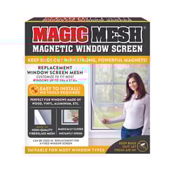 Magic Mesh Magnetic Replacement Window Screen Fiberglass 1 pk
