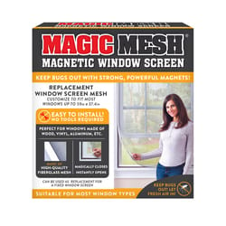 Magic Mesh Magnetic Replacement Window Screen Fiberglass 1 pk