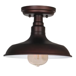 Design House Kimball 7.9 in. H X 11 in. W X 11 in. L Bronze Ceiling Light