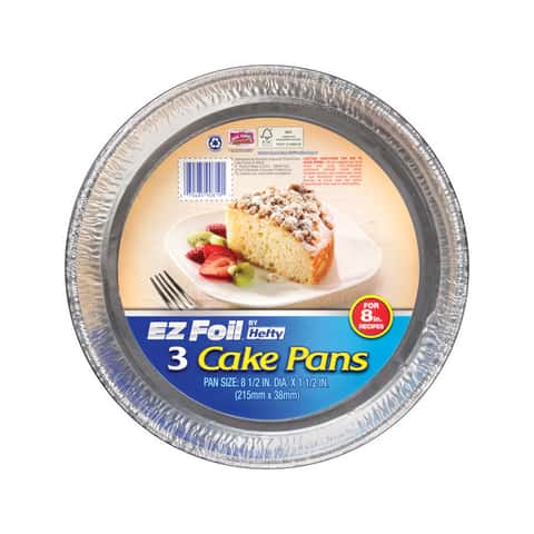 EZ Foil Cake Pans with Lids, Red, 13 x 9 inch, 2 Count 