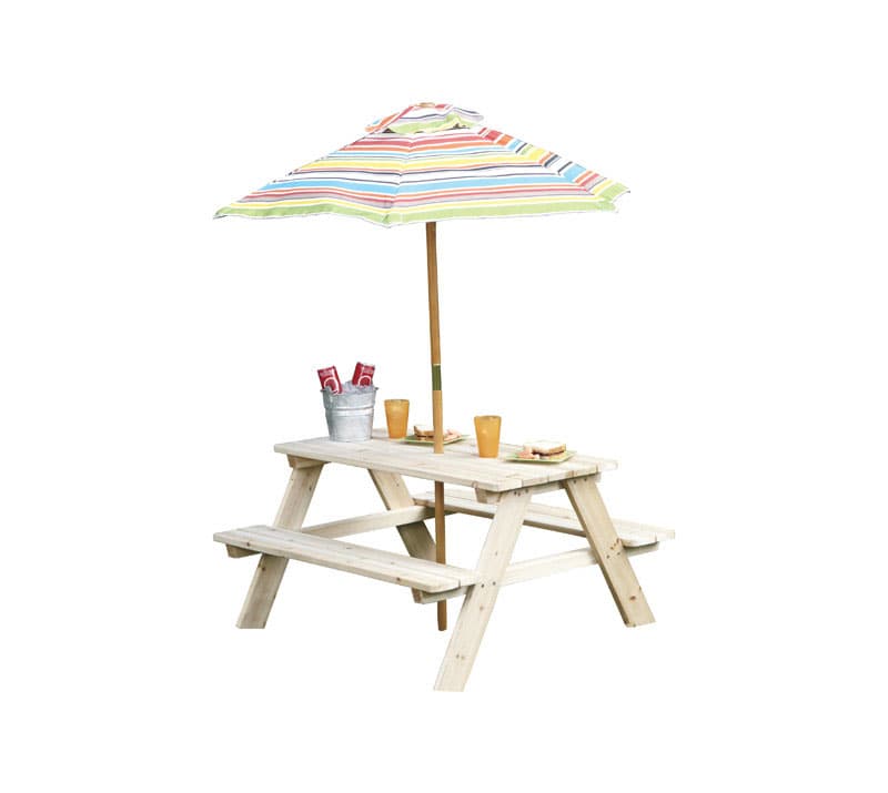 UPC 843518063101 product image for Living Accents Kids Picnic Table With Beach Umbrella | upcitemdb.com