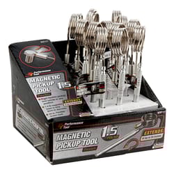 Performance Tool 24 in. L X 1.00 in. W Silver Flexible Magnetic Pickup Tool 1.5 lb. pull 12 pc