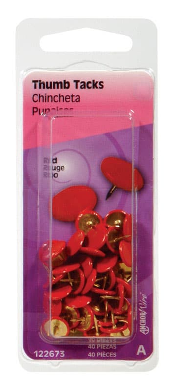 Hillman Brown Push Pins 40 pk Hillman Brown Push Pins 40 pk