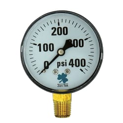 Zenport 2.5 in. ABS Plastic Dry Pressure Gauge 400 psi