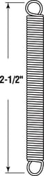 Prime-Line 2-1/2 in. L X 1/4 in. D Extension Spring 2 pk