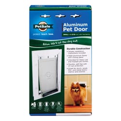 PetSafe 11.625 in. H X 7-3/4 in. W Aluminum Pet Door
