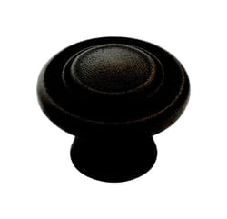 Amerock Inspirations Round Cabinet Knob 1-5/16 in. D 1 in. Antique Rust 1 pk